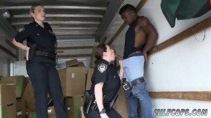 Big Tits Milf Double Penetration Black Suspect Taken On A Harsh Ride