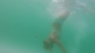 Mature Lady Friend Underwater