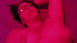 Big Tit, Nerdy Glasses MILF Fucked Raw in Red Light until she Cums