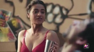 BRUNETTE INDIAN BEAUTY IN HER RED BRA