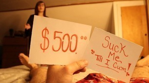 I play a game with my Stepmom - Win $500 or Give BJ